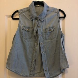 Jean short sleeves shirt